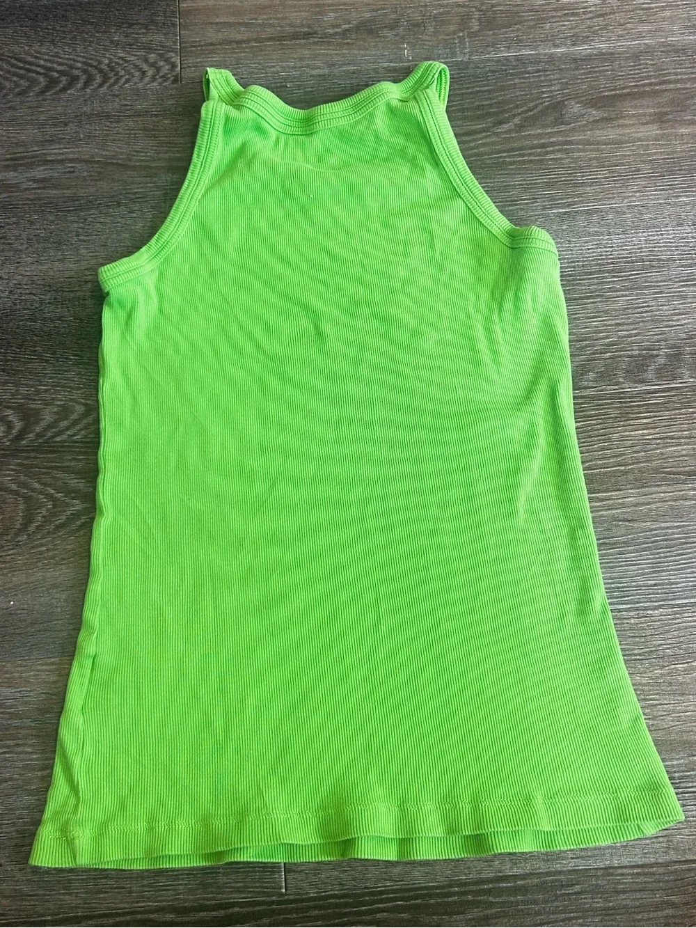 Nike Neon Green Ribbed Tank Top